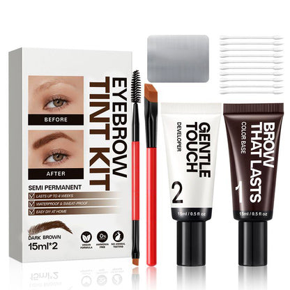 Eyebrow Tint Kit,Long-lasting Waterproof Sweat-proof