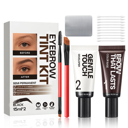 Eyebrow Tint Kit,Long-lasting Waterproof Sweat-proof