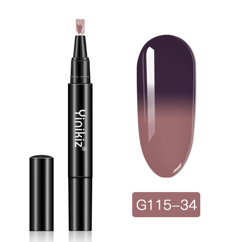 Yinikiz® Temperaturverändernder Nagellack-Gelstift – Drehen zum Freigeben des Klebers