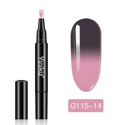 Yinikiz® Temperaturverändernder Nagellack-Gelstift – Drehen zum Freigeben des Klebers