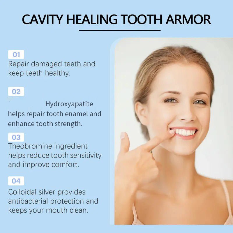 SkolayVita™ Fluoride-Free Hydroxyapatite Tooth Armor Drops & Enamel Repair, Whitening & Fresh Breath