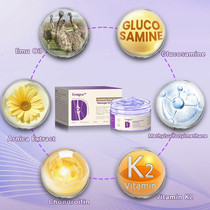 👩‍⚕️Cougex™ Turmeric & Emu Oil Arthritis Soothing Pain Relief Massage Gel 👨‍⚕️Australian Osteopathic Association （AOA）Approved