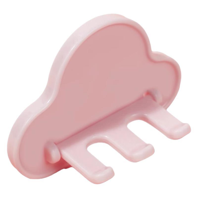 Wall-mounted toothbrush holder, no drilling required, high-end design, cartoon cloud design, multi-functional bathroom vanity.