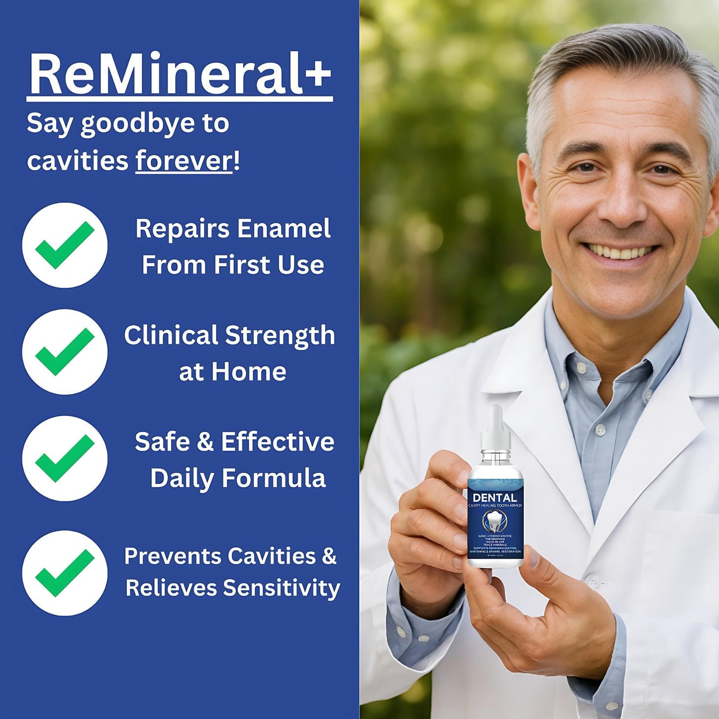 SkolayVita™ Fluoride-Free Hydroxyapatite Tooth Armor Drops & Enamel Repair, Whitening & Fresh Breath