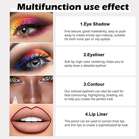 🔥Long‑Lasting Waterproof Eyeliner Pencil – 13 Vibrant Shades